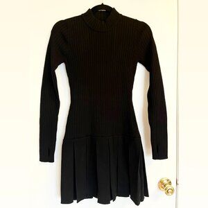 Free People Ribbed Open-Back Mini Dress (S)